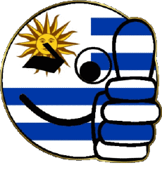 Banderas América Uruguay Smiley - OK 