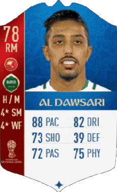 Multimedia Videospiele F I F A - Karten Spieler Saudi-Arabien Salem Al Dawsari 