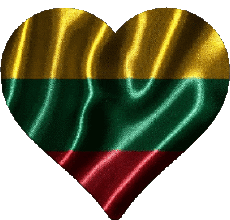 Banderas Europa Lituania Corazón 