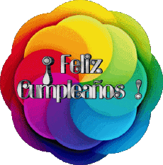 Messages Spanish Feliz Cumpleaños Abstracto - Geométrico Transparent Background 006 