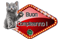 Nachrichten Italienisch Buon Compleanno Animali 004 