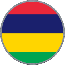 Fahnen Afrika Mauritius Runde 