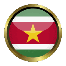 Drapeaux Amériques Suriname Rond - Anneaux 