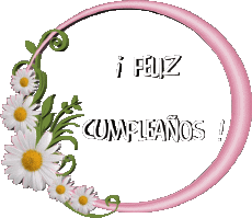 Messages Spanish Feliz Cumpleaños Floral Transparent Background 021 