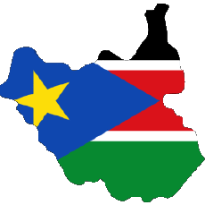 Flags Africa South Sudan Map 