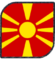 Bandiere Europa Macedonia Quadrato 