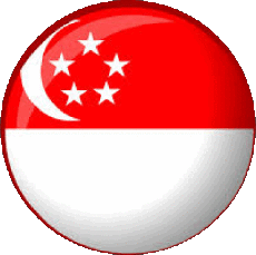 Fahnen Asien Singapur Runde 
