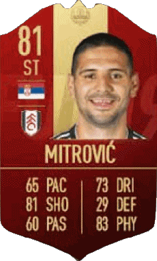 Multi Média Jeux Vidéo F I F A - Joueurs Cartes Serbie Aleksandar Mitrovic 