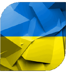 Drapeaux Europe Ukraine Carré 