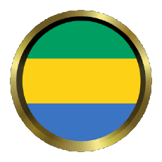 Bandiere Africa Gabon Rotondo - Anelli 