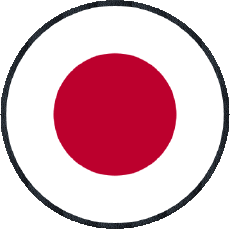 Bandiere Asia Giappone Tondo 