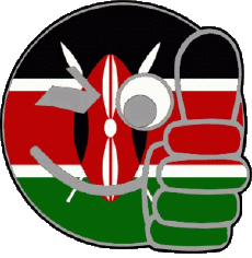 Drapeaux Afrique Kenya Smiley - OK 