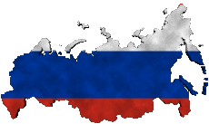 Flags Europe Russia Map 