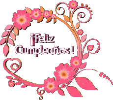 Messages Spanish Feliz Cumpleaños Floral Transparent Background 022 