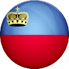 Drapeaux Europe Liechtenstein Rond 