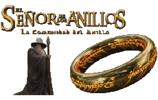 Multi Média Cinéma International Le Seigneur des Anneaux La Communaute de l'anneau Logo Espagnol 