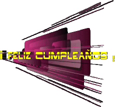 Nachrichten Spanisch Feliz Cumpleaños Abstracto - Geométrico 020 
