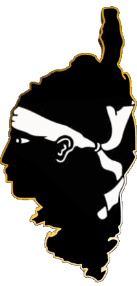 Drapeaux France Régions Corse carte 