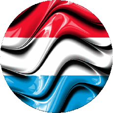 Flags Europe Luxembourg Round 
