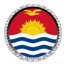 Bandiere Oceania Kiribati Rotondo - Anelli 