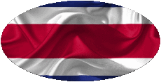 Flags America Costa Rica Oval 01 