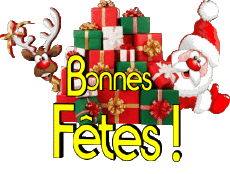 Mensajes Francés Bonnes Fêtes (Noël) Serie 13 
