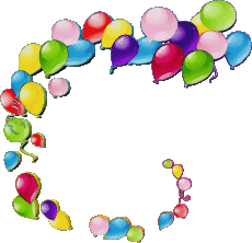 Messagi Inglese Happy Birthday Balloons - Confetti 012 