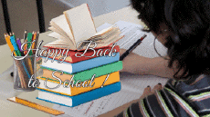 Nachrichten Englisch Happy Back to School Animierter Hintergrund 005 