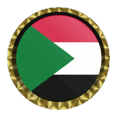 Drapeaux Afrique Soudan Rond - Anneaux 