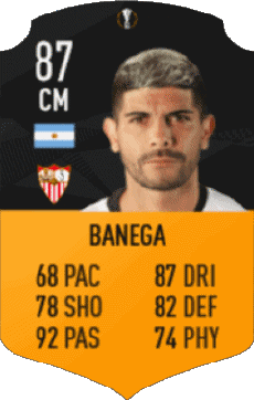 Multimedia Vídeo Juegos F I F A - Jugadores  cartas Argentina Éver Banega 