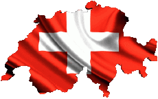 Flags Europe Swiss Map 