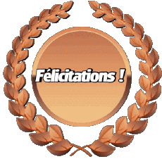 Mensajes Francés Félicitations 12 