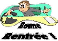 Messages French Bonne Rentrée Transparent Background 08 