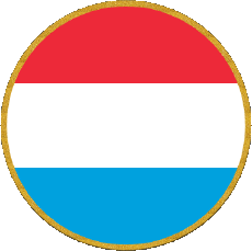 Fahnen Europa Luxemburg Runde 