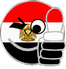 Banderas África Egipto Smiley - OK 
