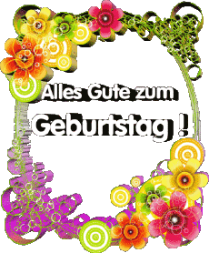 Nachrichten Deutsche Alles Gute zum Geburtstag Blumen 013 