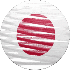 Fahnen Asien Japan Runde 