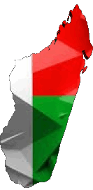 Bandiere Africa Madagascar Carta Geografica 