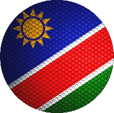 Flags Africa Namibia Round 