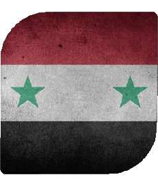 Bandiere Asia Siria Quadrato 