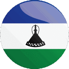 Bandiere Africa Lesotho Tondo 