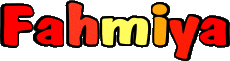 Nombre FEMENINO - Magreb Musulmán F Fahmiya 