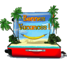Messagi Francese Bonnes Vacances Sfondo trasparente 19 