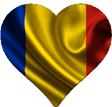 Bandiere Europa Romania Cuore 