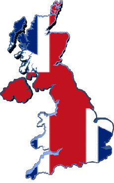 Banderas Europa Reino Unido Mapa 