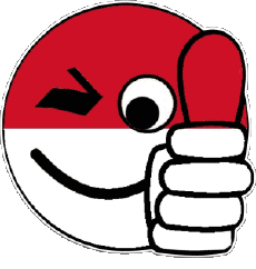 Flags Europe Monaco Smiley - OK 