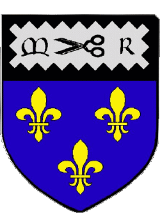 Wappen-Fahnen Frankreich Abteilungen - Städte 37 MONTS Wappen