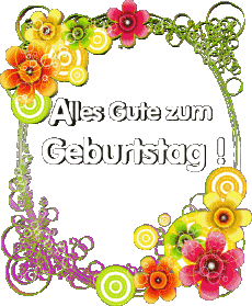 Nachrichten Deutsche Alles Gute zum Geburtstag Blumen 013 