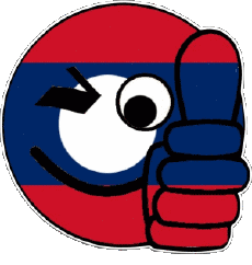 Bandiere Asia Laos Faccina - OK 