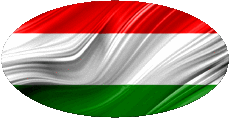 Flags Europe Hungary Oval 